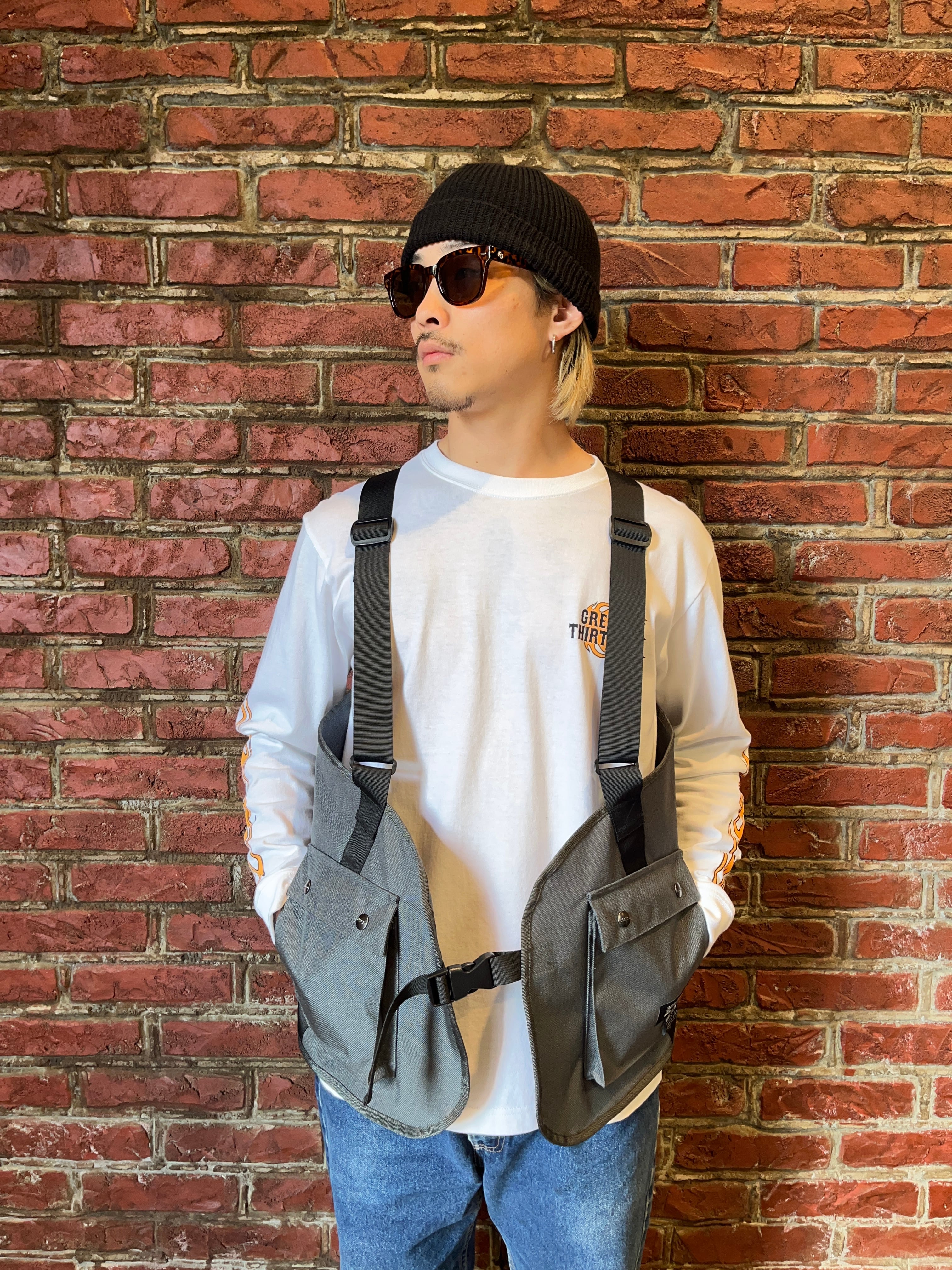 BLUCOxGREED THIRTEEN UTILITY VEST ver.2 Gray | DOG HOUSE GARAGE
