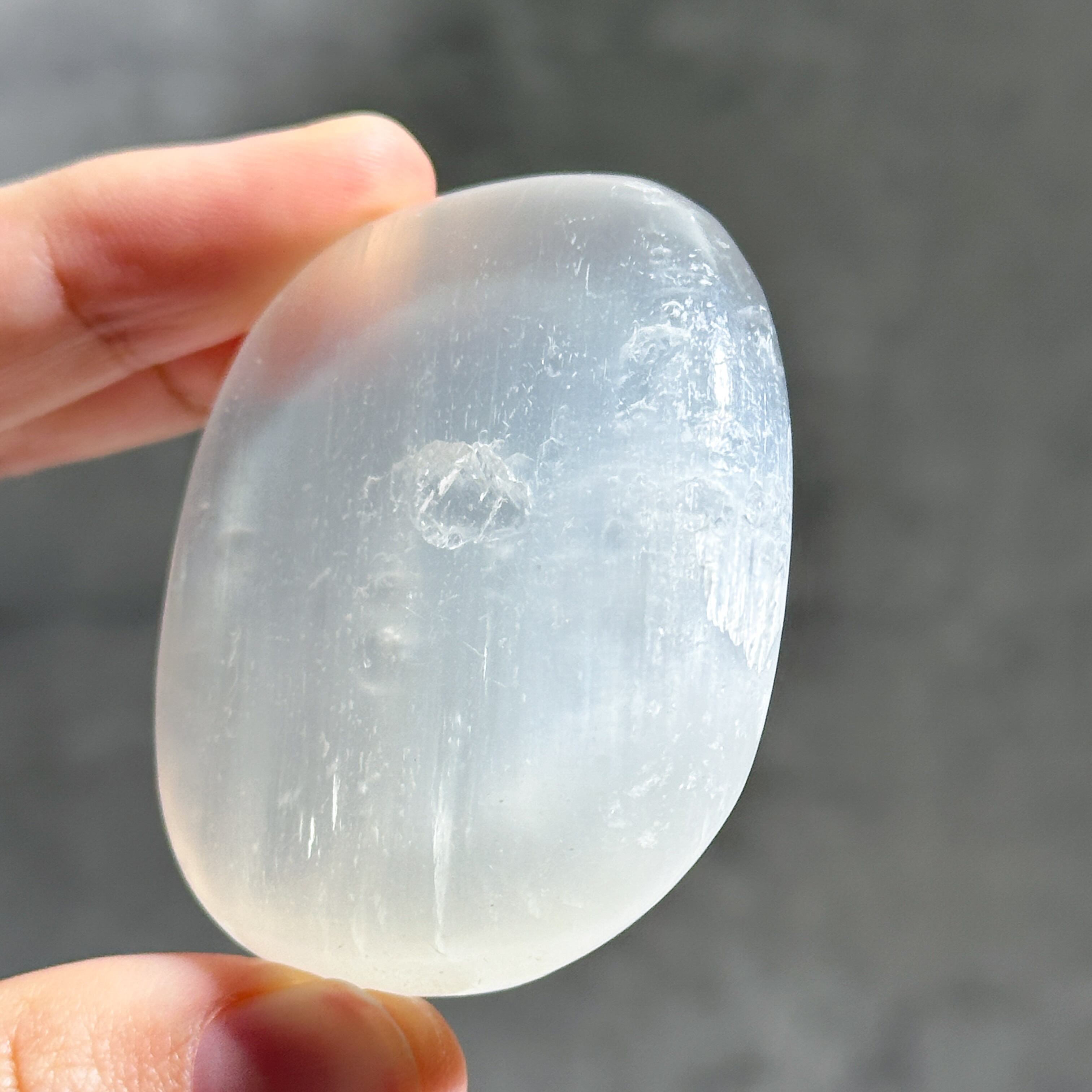 セレナイト パームストーン61♢Selenite♢天然石・鉱物