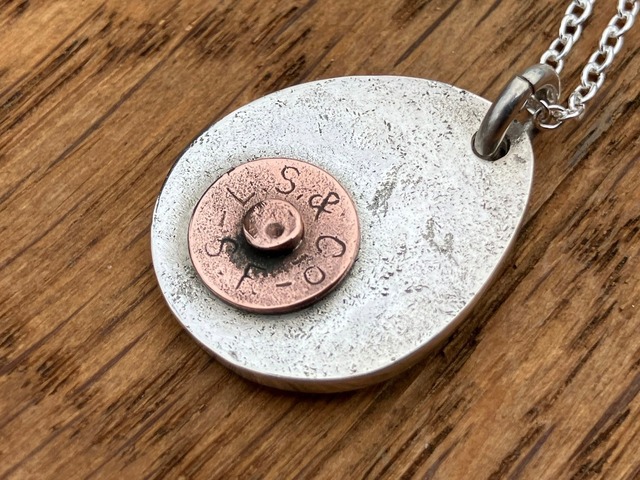 LEVI’S 1890-1920 RIVETED METAL SILVER 925 PENDANT TOP【H】