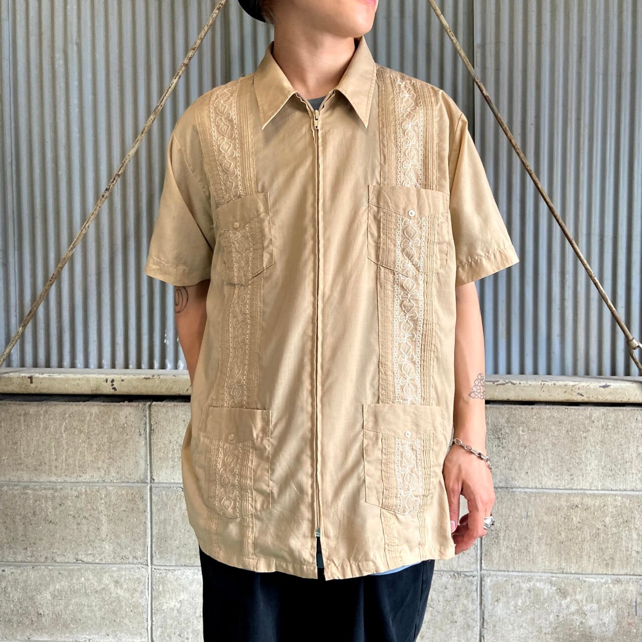 guayabera（グアヤベラ） 長袖キューバシャツ メンズ トップス