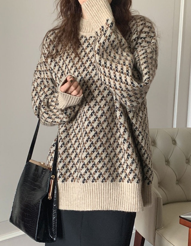 pattern knit (greige)