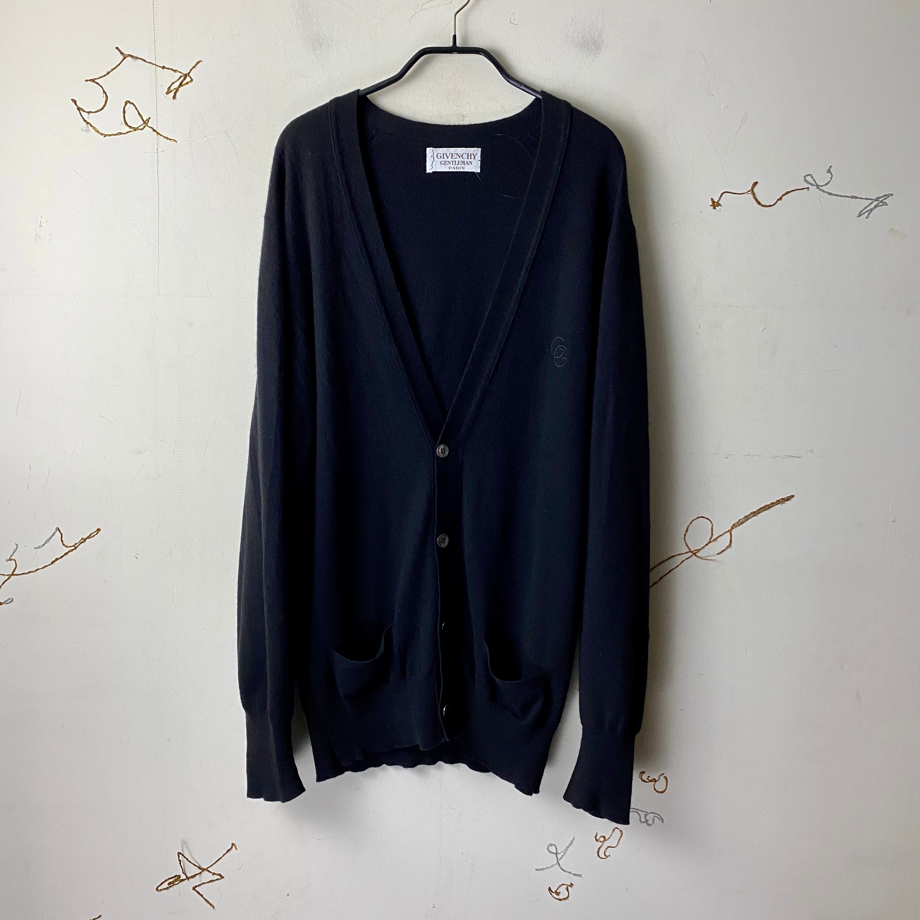 vintage GIVENCHY black cashmere cardigan | NOIR ONLINE