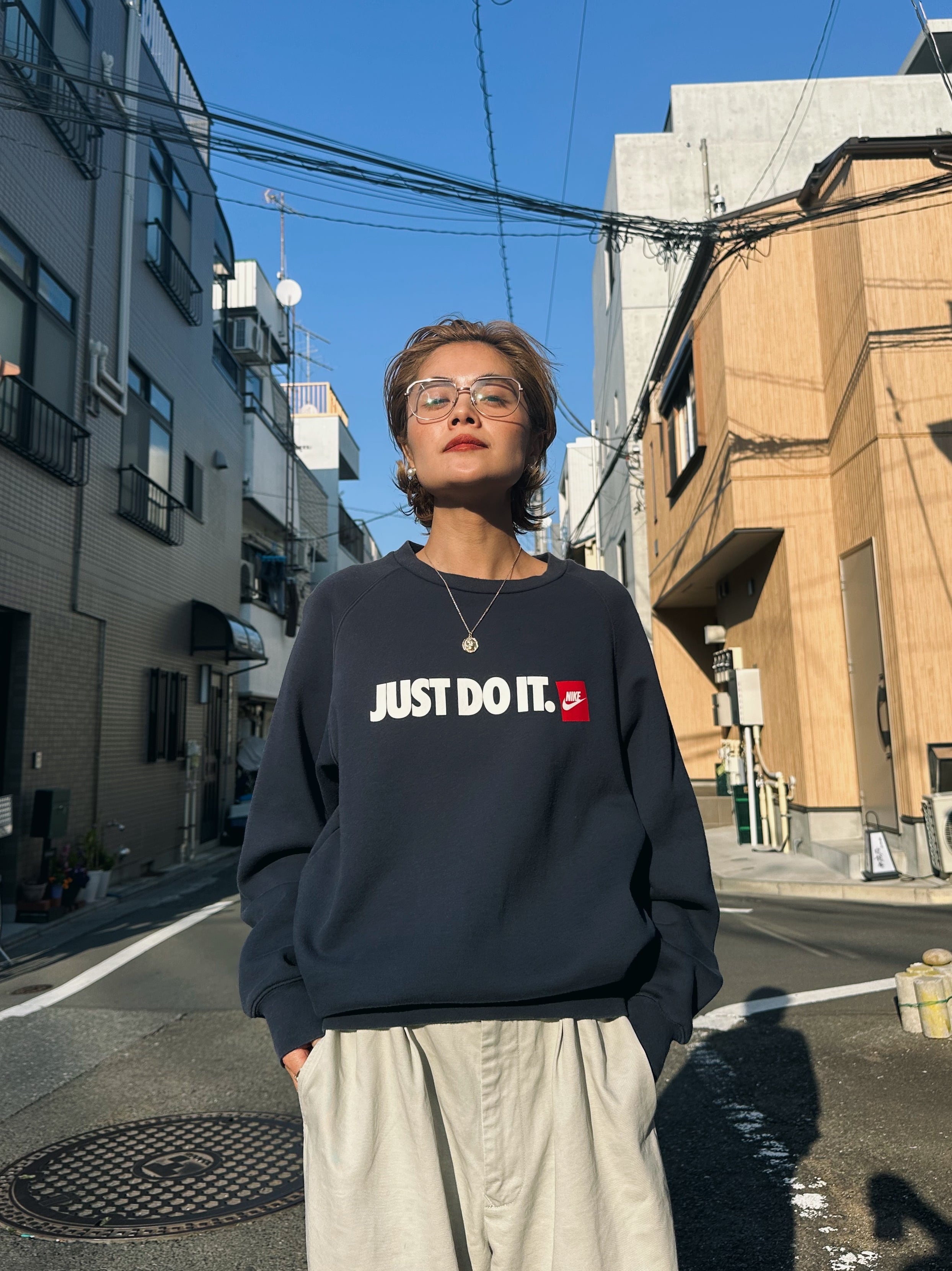 (CS996)00’s NIKE “JUST DO IT” logo sweat