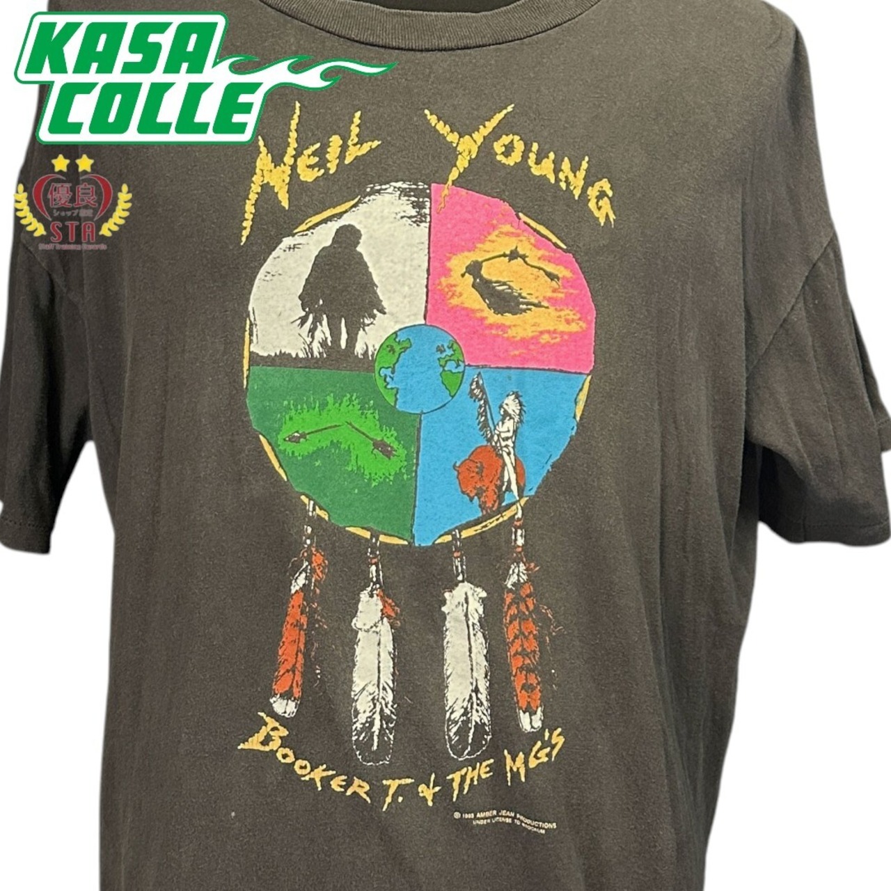 【NEIL YOUNG】 ニールヤング " with BookerT and the MG's World Tour'93" 90's Vintage Tシャツ XL