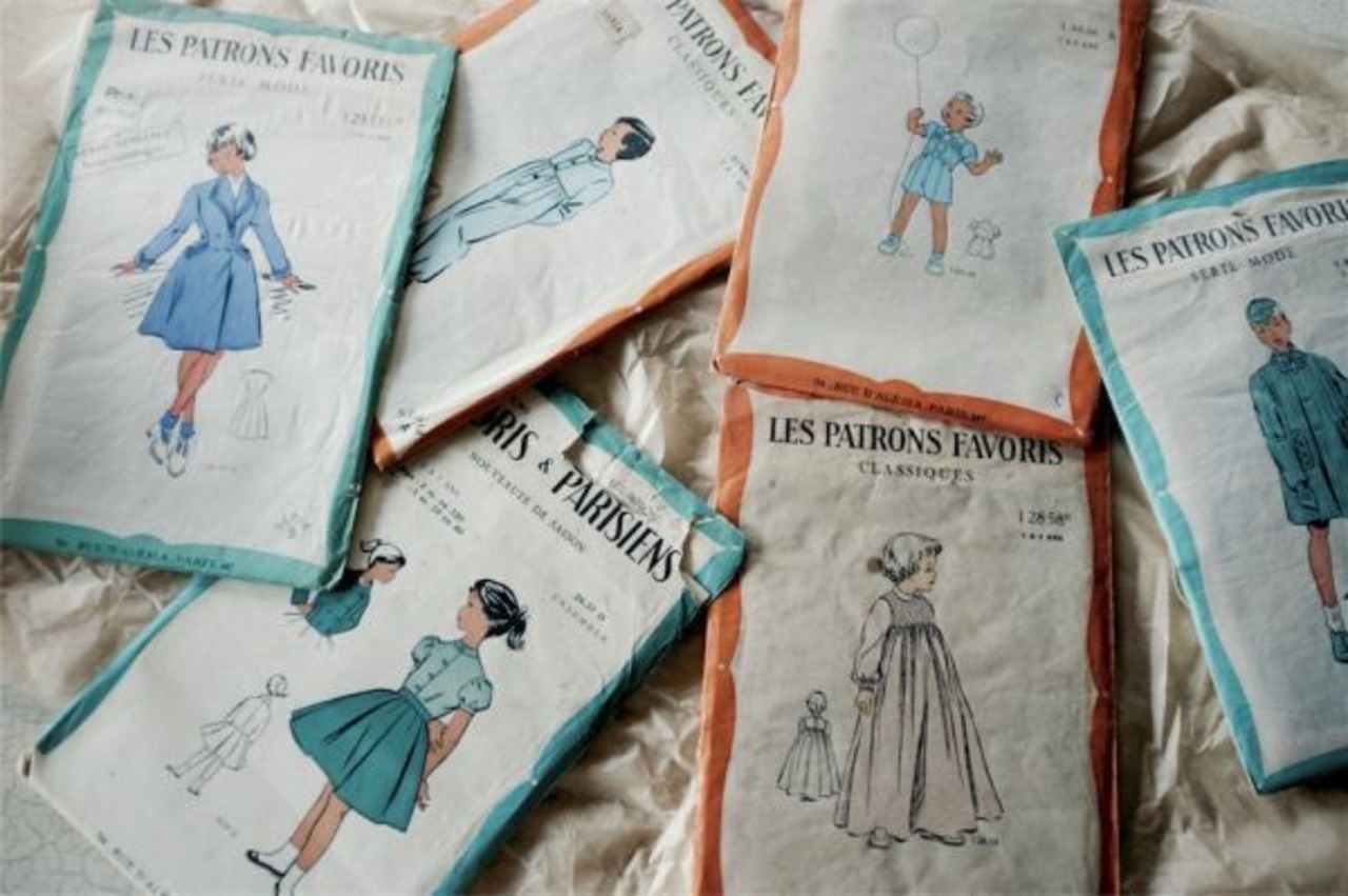 フランス 50s 永遠の子供服と型紙 LES PATRONS FAVORIS 女の子 コート ヴィンテージ