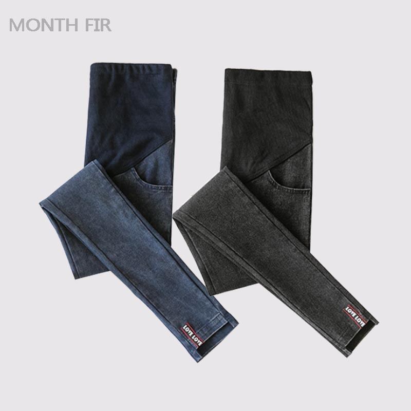 【新作】【送料無料】 文字の弾力性マタニティジーンズ妊娠中の女性デニム鉛筆パンツ服ベリーマタニティ妊娠中のレギンス エラスティック 伸縮 expec537256728125