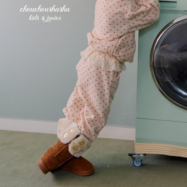 «予約»«chouchou shasha» ドットレースパンツ 2colors