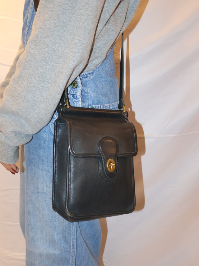 old coach leather shoulder bag【1708】