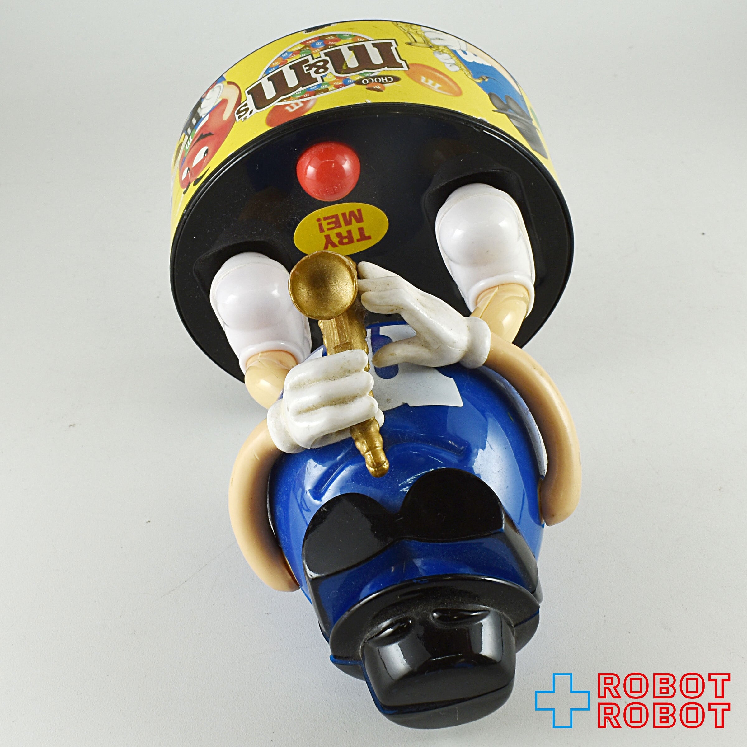 M&M's Rock Stars 動くフィギュア M&M's ブルー ロックスター サックスプレイヤー サウンド