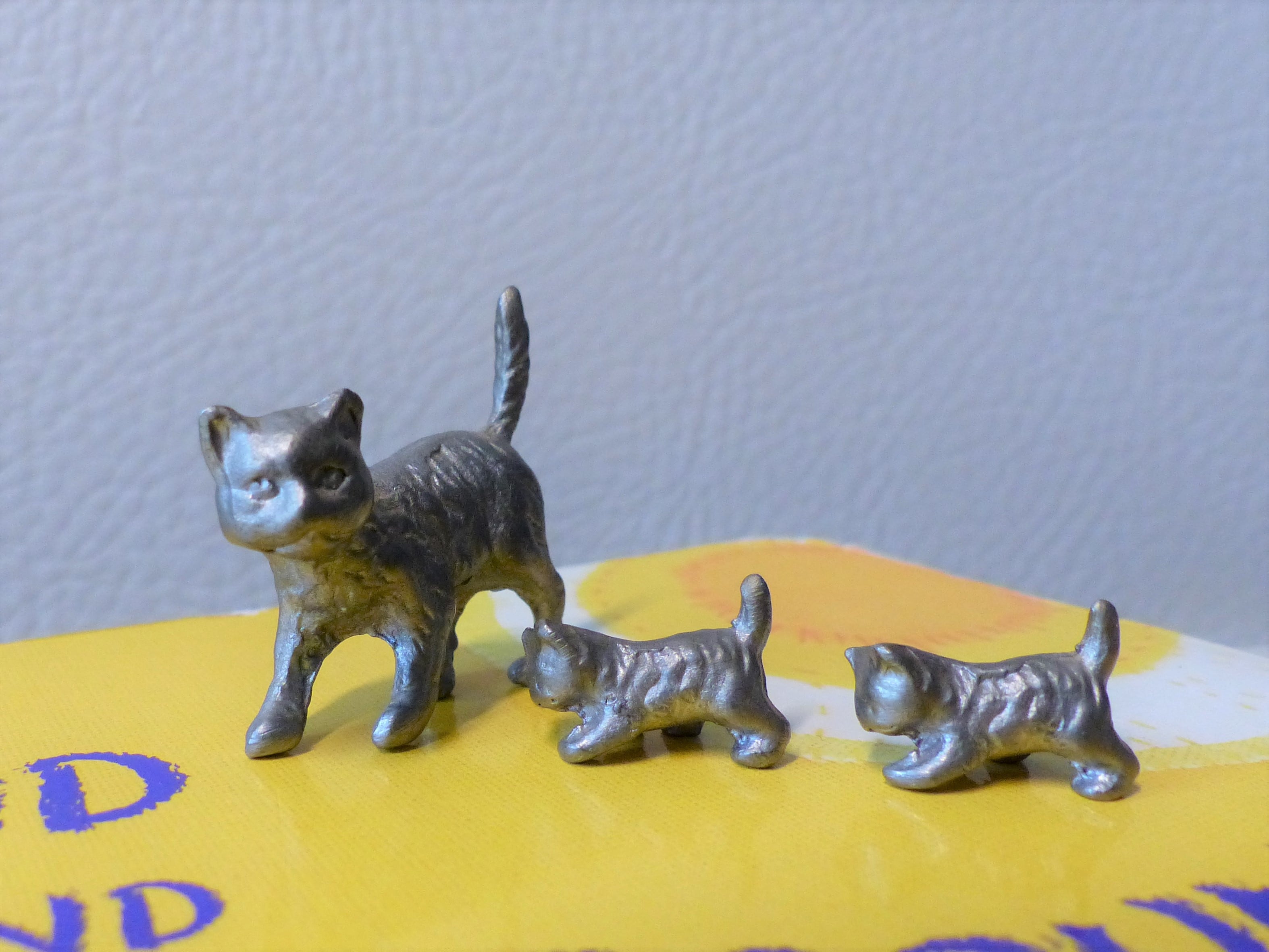 猫の親子(錫・飾り・ドイツ)