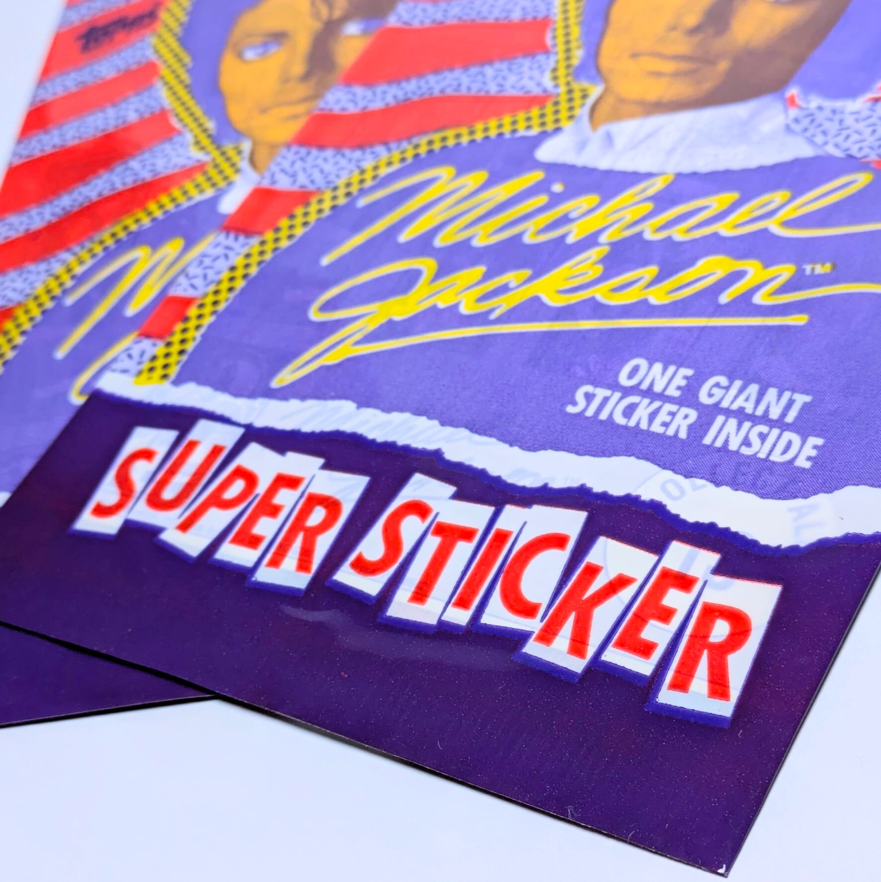 ☆送料無料！☆VINTAGE 1984【 Michael Jackson   ( マイケルジャクソン ) 】SUPER GIANT STICKER / VINTAGE ステッカー単品 （1個=1 GIANT STICKER入）〚アメリカン雑貨 アメトイ〛