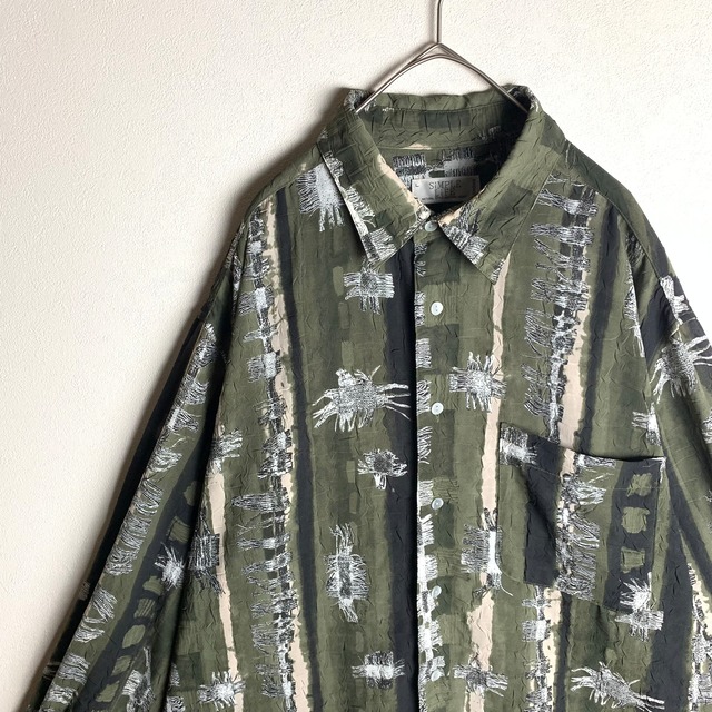 ~"long sleeve shirt" allover pattern~