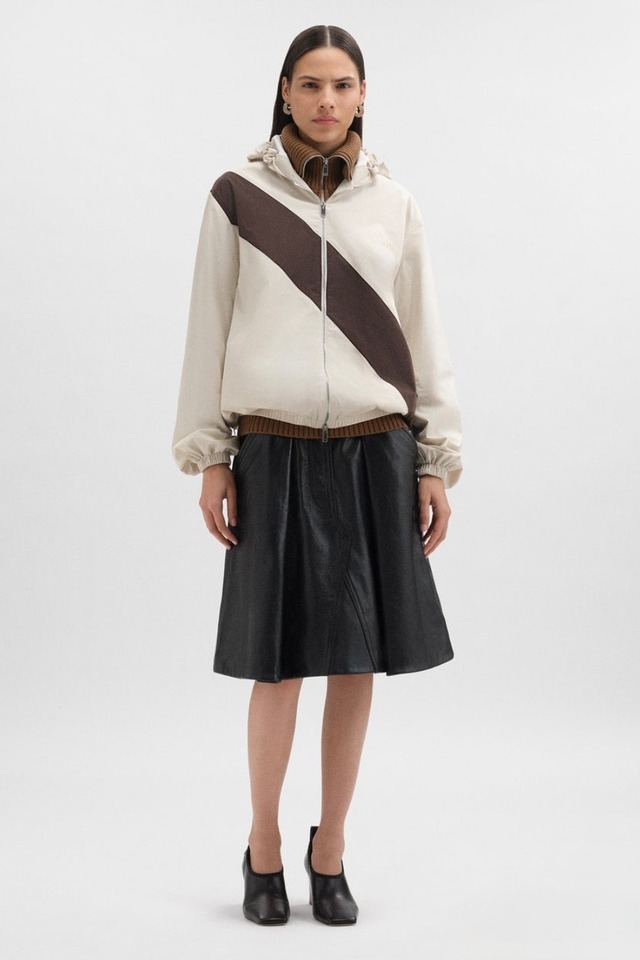 WALES BONNER 【KALPA ANORAK  -OYSTER/ DARK BROWN-】
