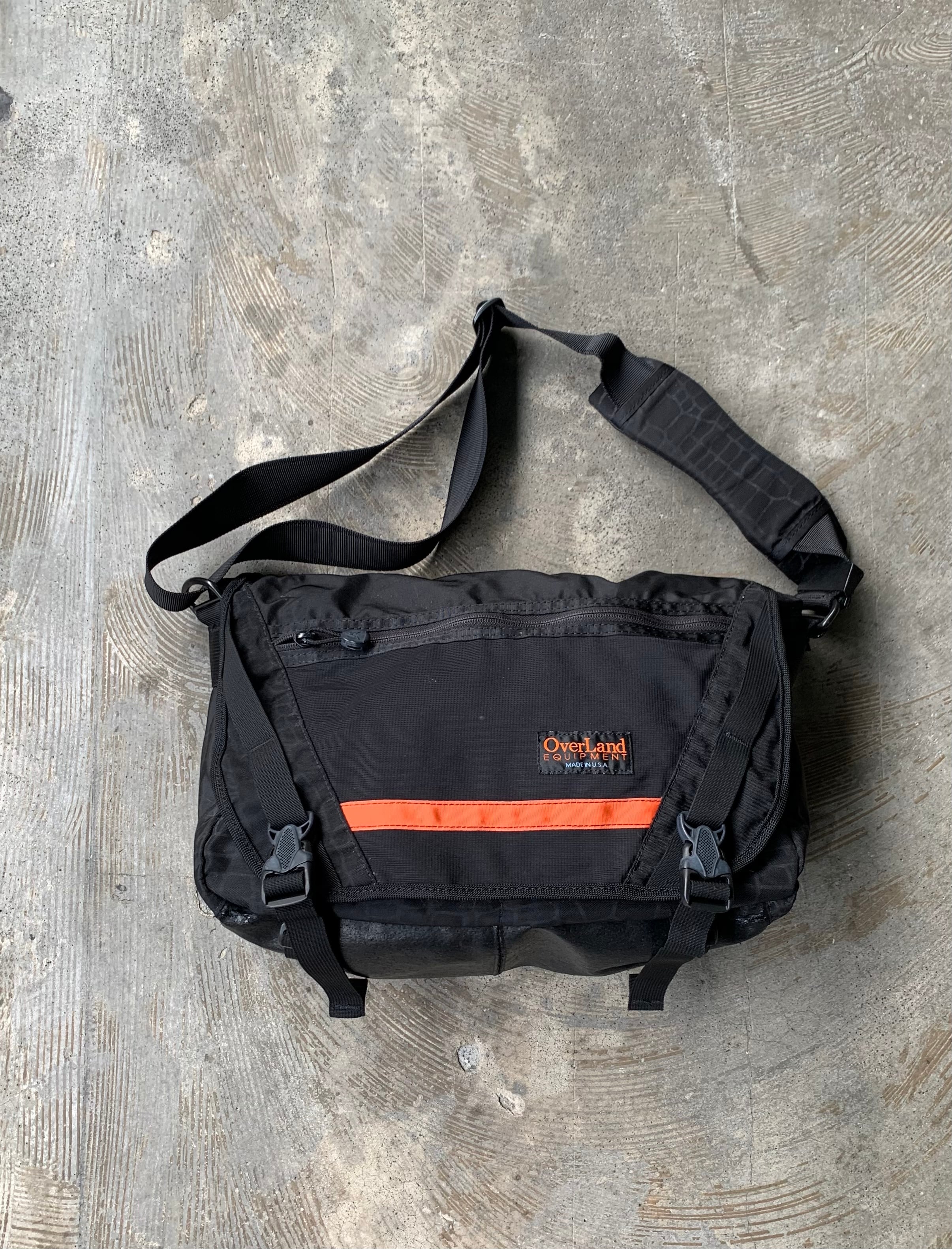 最終価格 Vin 90's Overlandレア黒メッセンジャーバッグUSA製