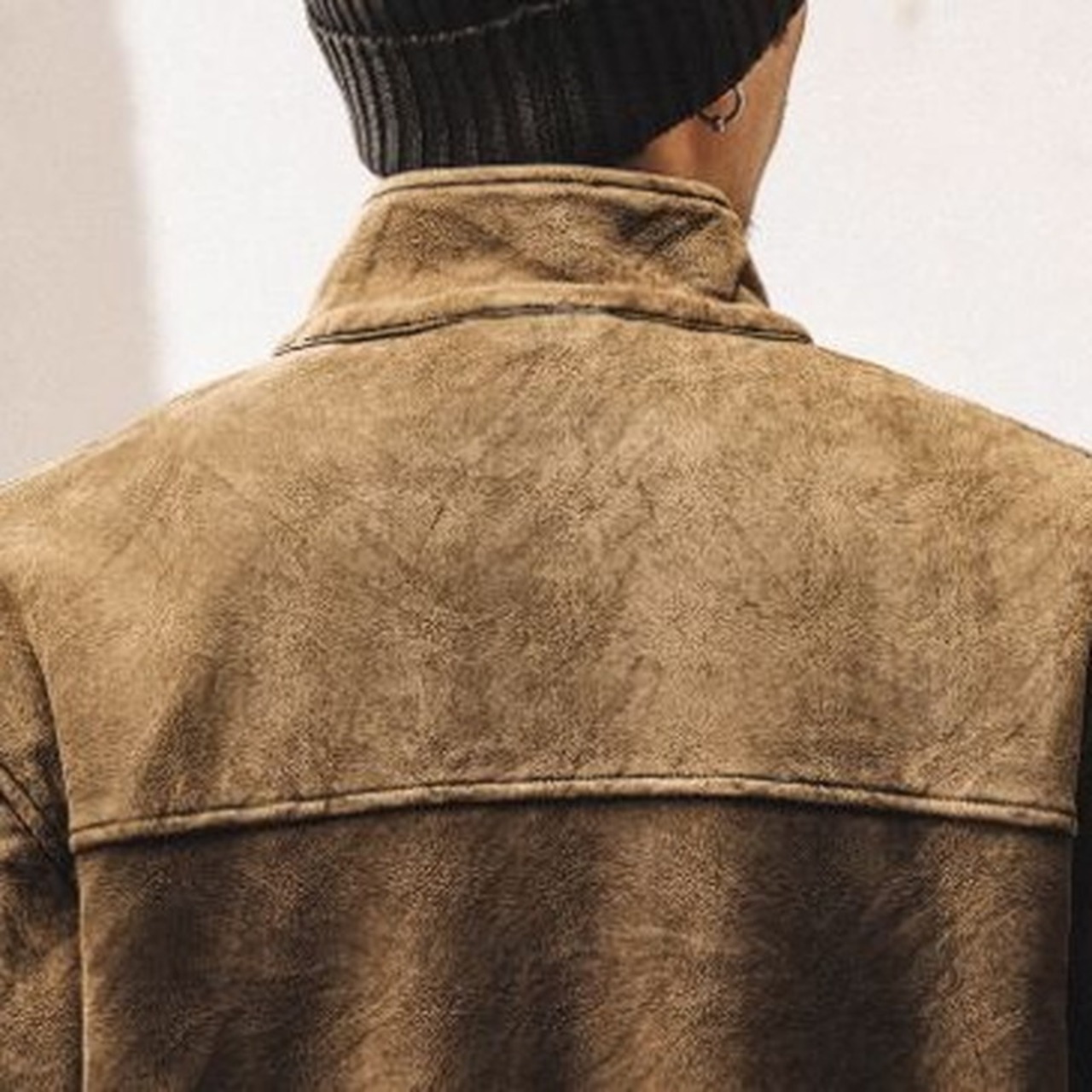 Zip-up Waist-length Patch Pocket Work Coveralls ◇H0924