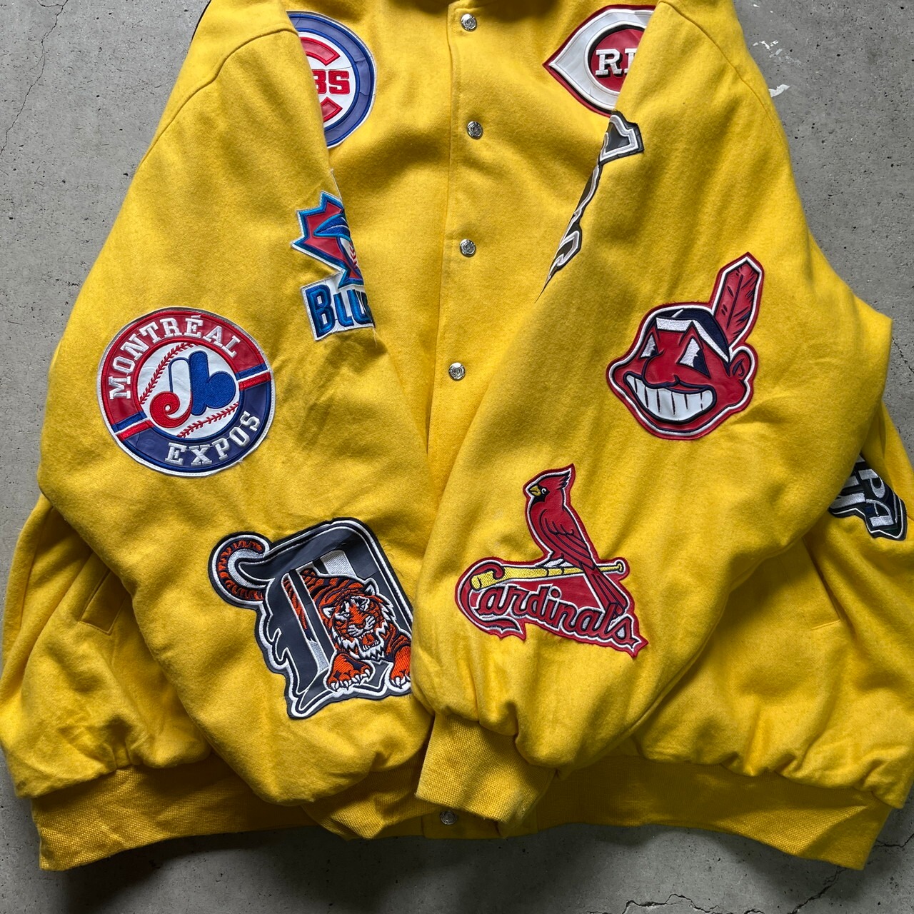 スーパービッグサイズ 90年代 MLB ジェフハミルトン レザーワッペン 