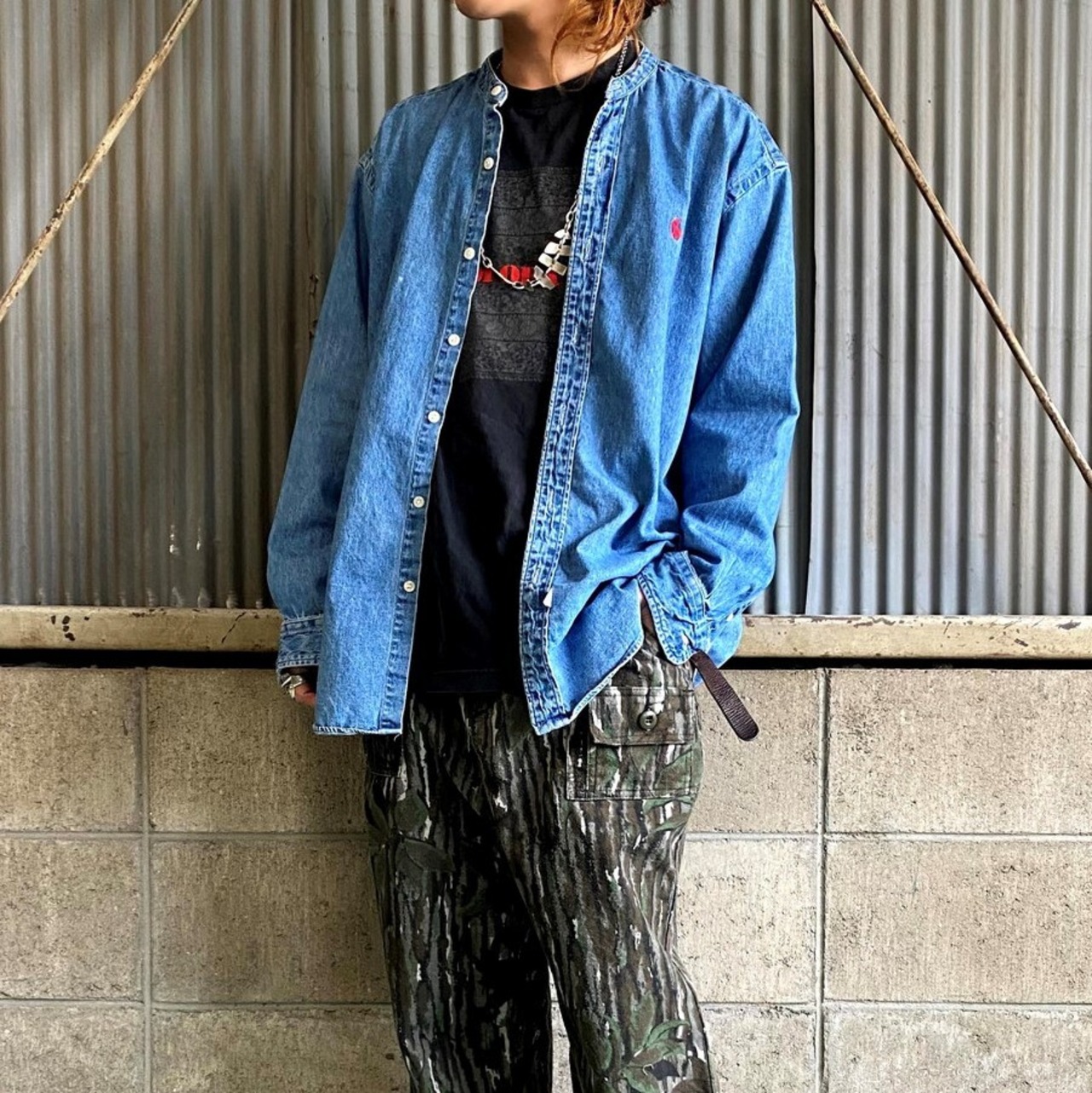 Polo by Ralph Lauren ポロバイラルフローレン 長袖 バンドカラー 