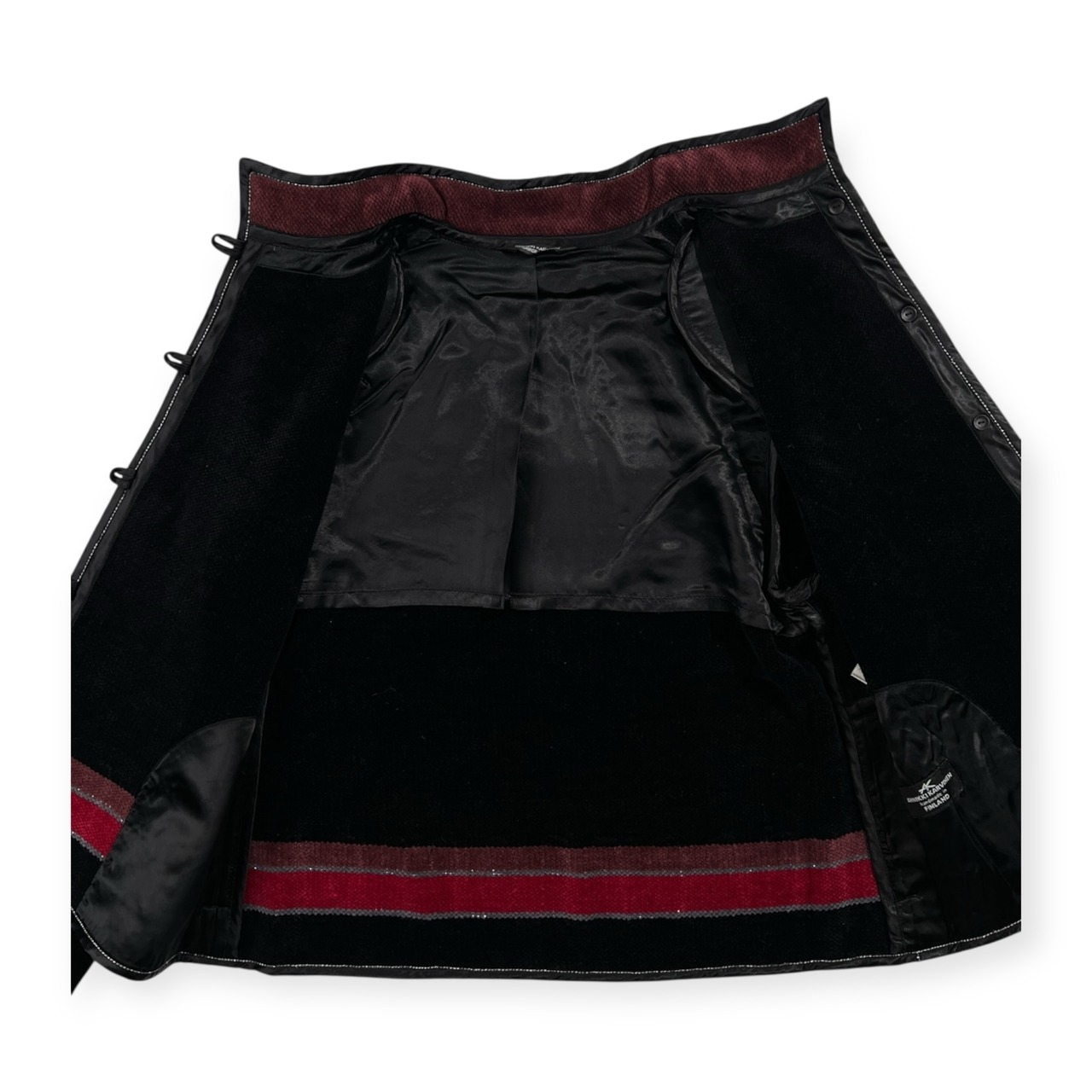 フィンランド製 北欧 ANNIKKI KARVINEN アンニキカルビネン デザイン ジャケット /エムアールト/ブラック系