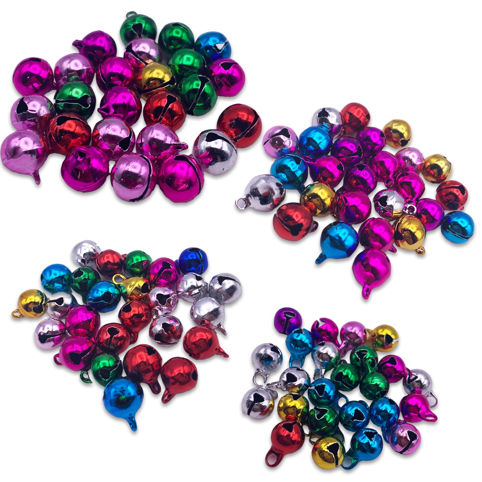 【努力特価】品 鈴 手芸 鈴 手芸用 手芸用鈴 ミックス 100個 6mm 8mm 10mm 12mm (AP0023)
