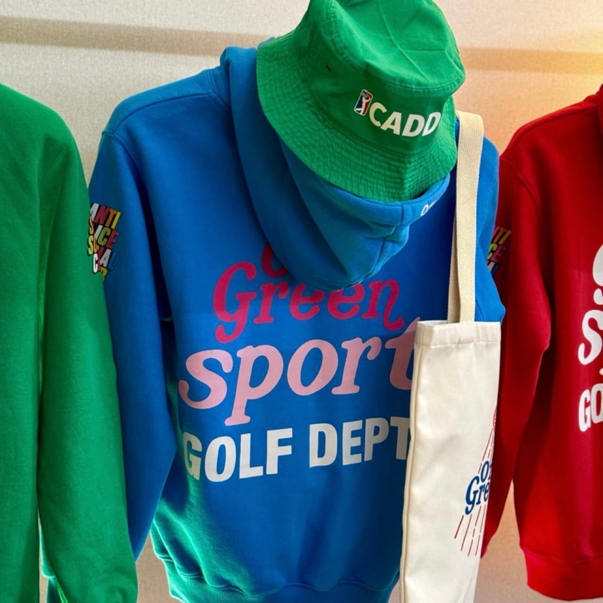 offgreenフードパーカ（ブルー） | off-green.japan