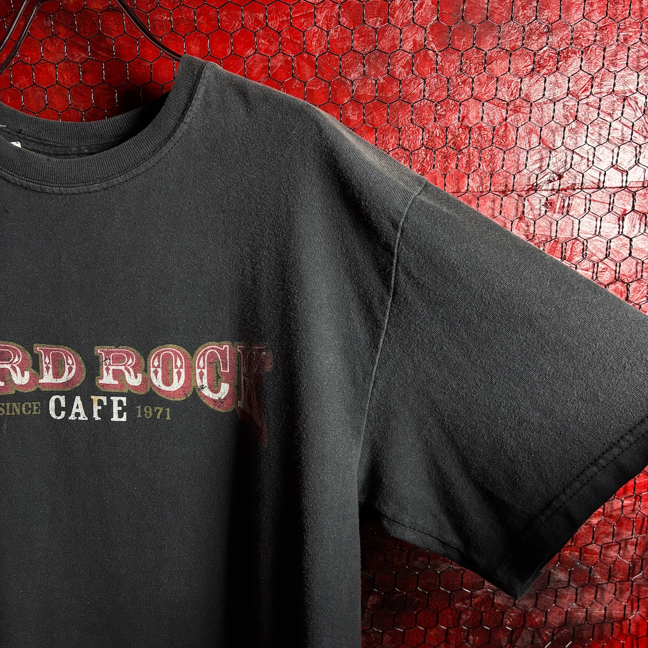 Hard Rock CAFE T-shirt ハードロックカフェ Tシャツ フェードブラック