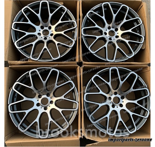 22インチ B スタイル ホイール アウディ Q5 sq5 Q7 22x9 4 個セット" -BRN-12009