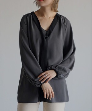 前後2WAYボウタイブラウス【t-10148】.