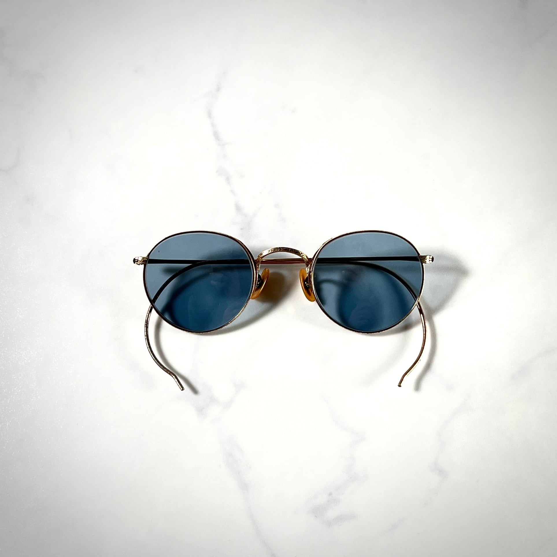 B＆L】ボシュロム/ ボストン ラウンドフレームサングラス 1/10 12KGF  