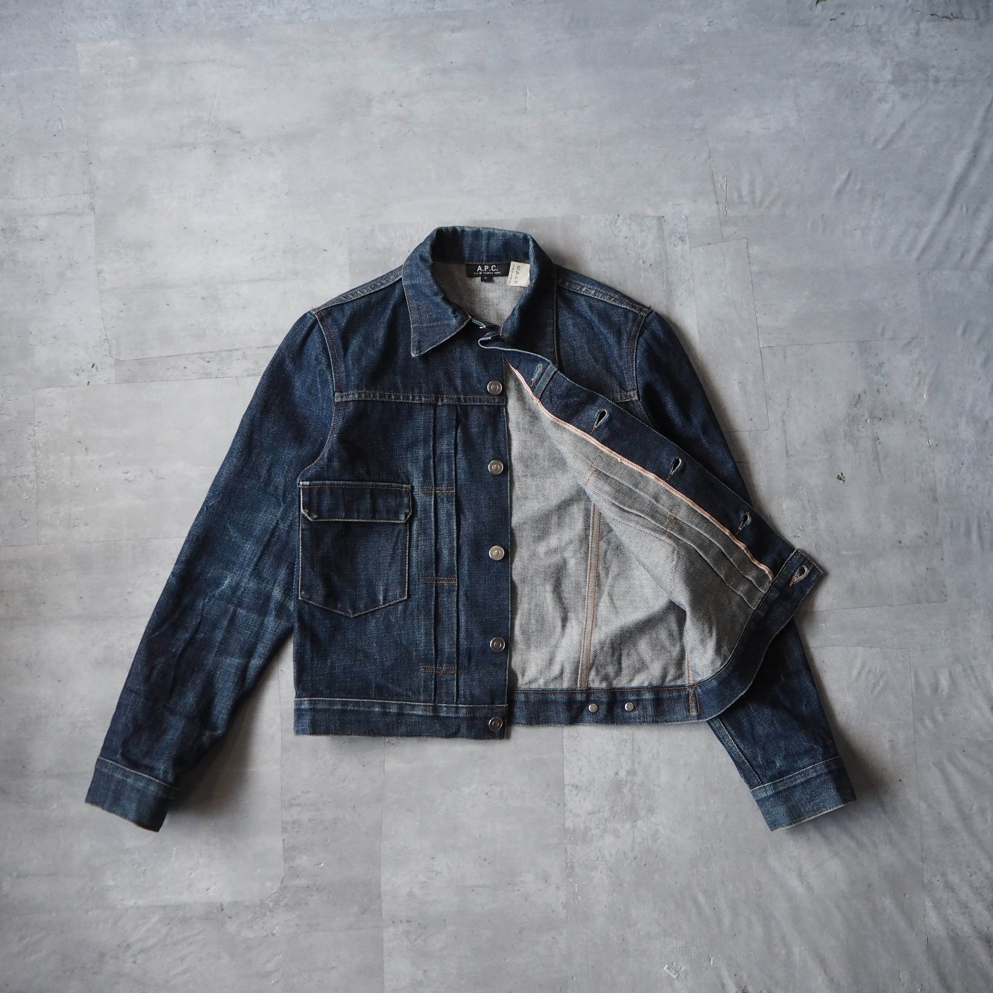 00s “A.P.C.” 2nd type sampling selvedge denim jacket 00年代