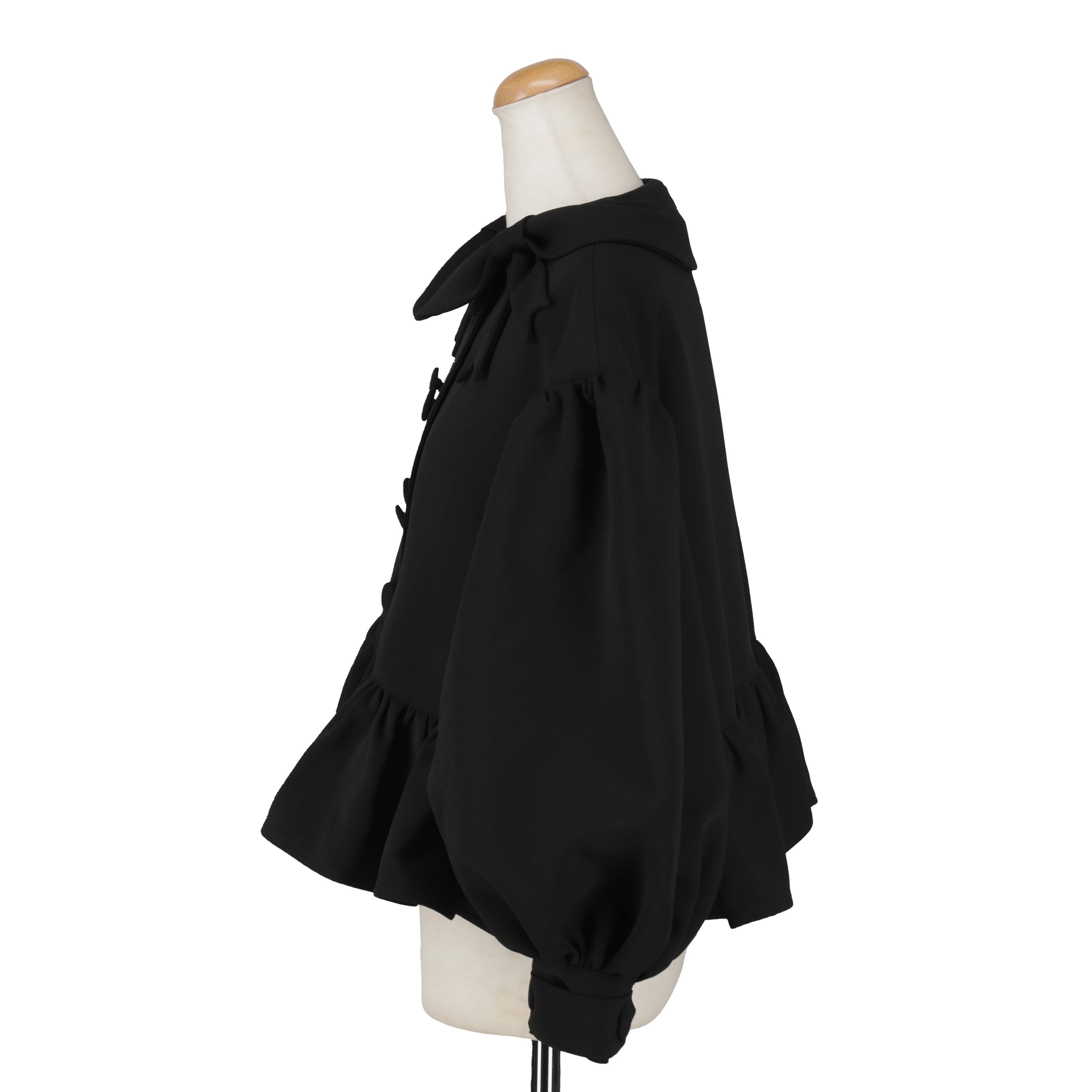 リボンカラージャケット BLACK