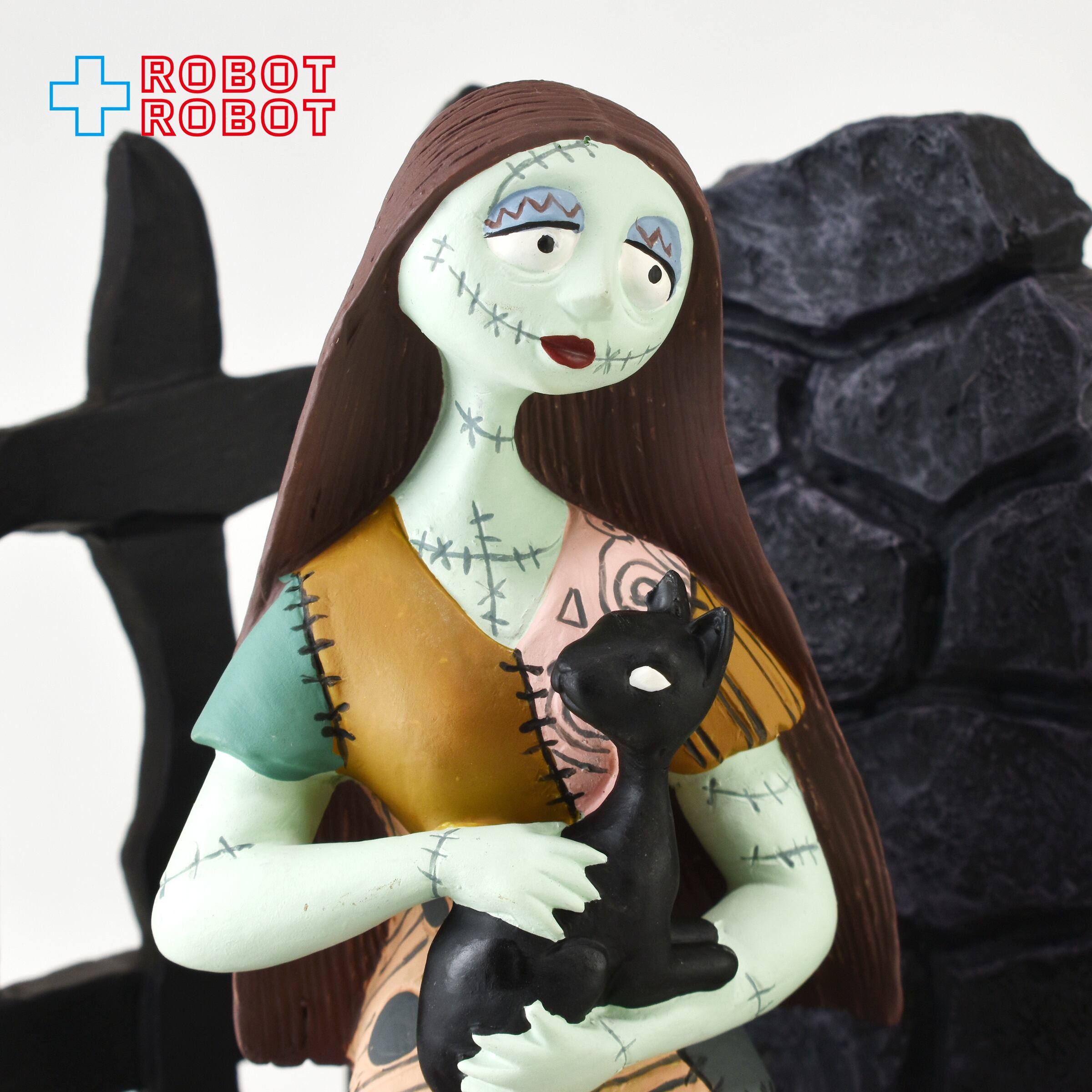 美品 ナイトメア・ビフォア・クリスマス サリー&黒猫 レジンフィギュア ジュンプランニング ナイトメアー・ビフォア・クリスマス サリー&黒猫