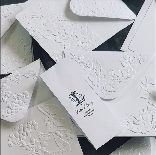 エンボスレターセット「花の便り」