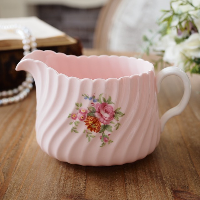 Minton｜ミントン　ロゼッタ　パステルピンクが可愛いクリーマー gallery image 1