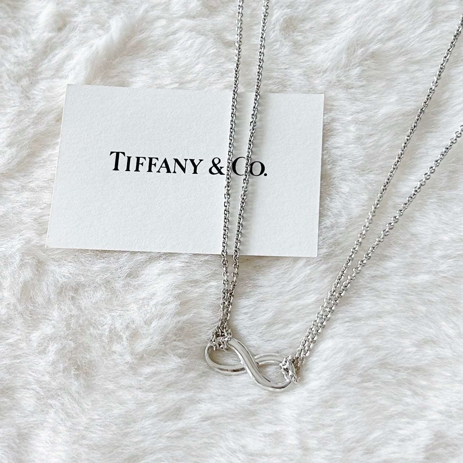T8079】Tiffany&Co. 1837 loop cushion necklace/silver925