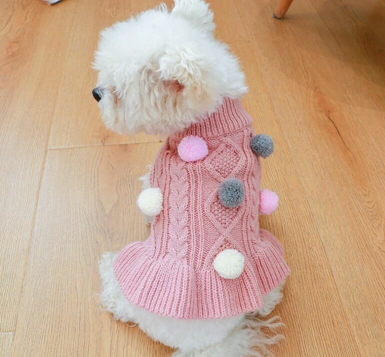 New ポンポン付ニットワンピース 663 Candydogg New ポンポン付ニットワンピース 663 Candydogg