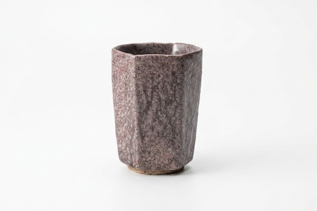 紫鉄六角カップ／戸次製陶所 戸次寅夫