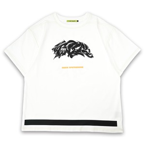 T.C.R GRAFFITI LOGO S/S TEE - WHITE