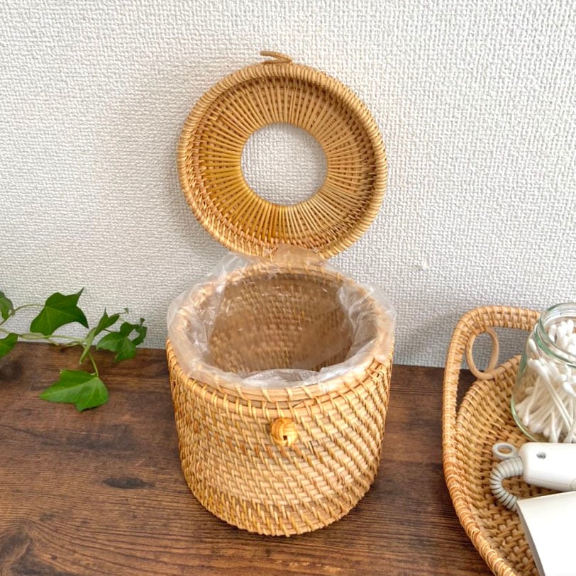 ラタン トイレットペーパーケース ゴミ箱（RTA-758） | Naturalsoul