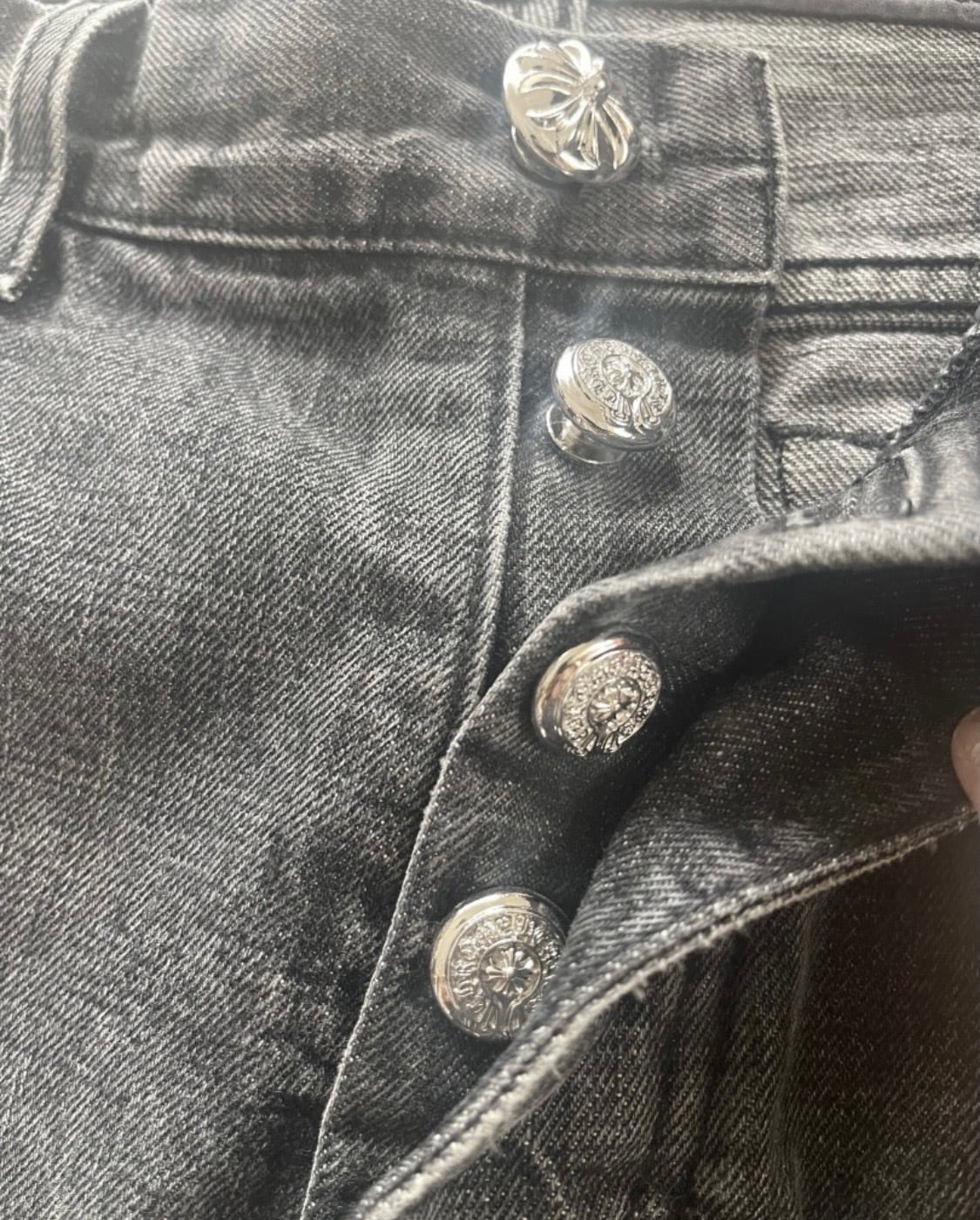 CHROME HEARTS クロムハーツ JEAN STRTLG FBRC ウォッシュド デニム