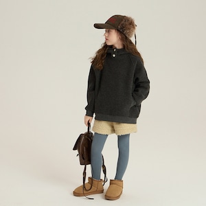 冬韓国系ふわふわフード付きスウェット