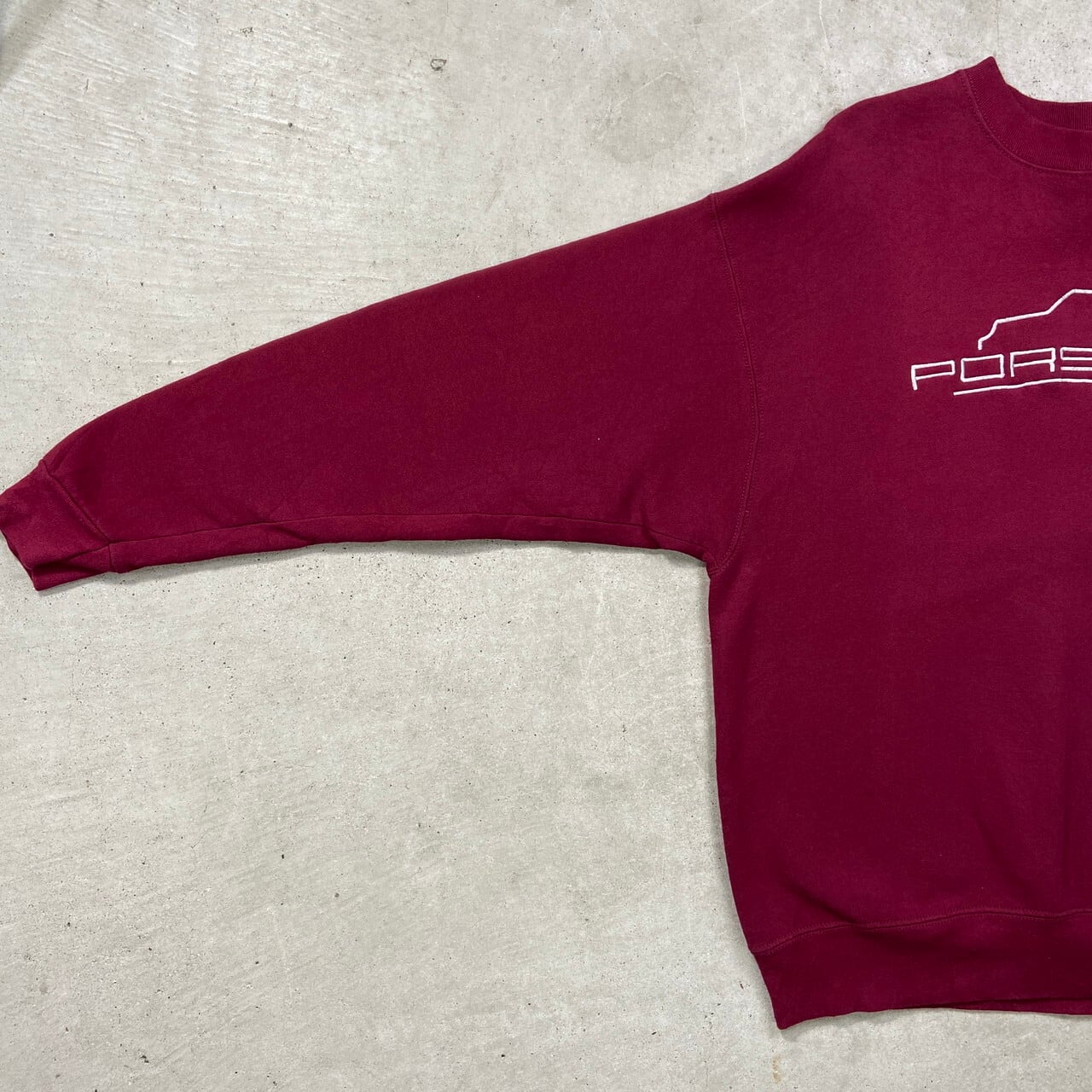 90年代 USA製 PORSCHE ポルシェ スウェットシャツ 企業ロゴ刺繍 メンズ