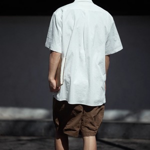 開襟ゆったりシャツ　0696