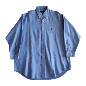 Ralph Lauren　ラルフローレン　ボタンダウンシャツ　YARMOUTH サックスブルー　ドレスシャツ　メンズ　