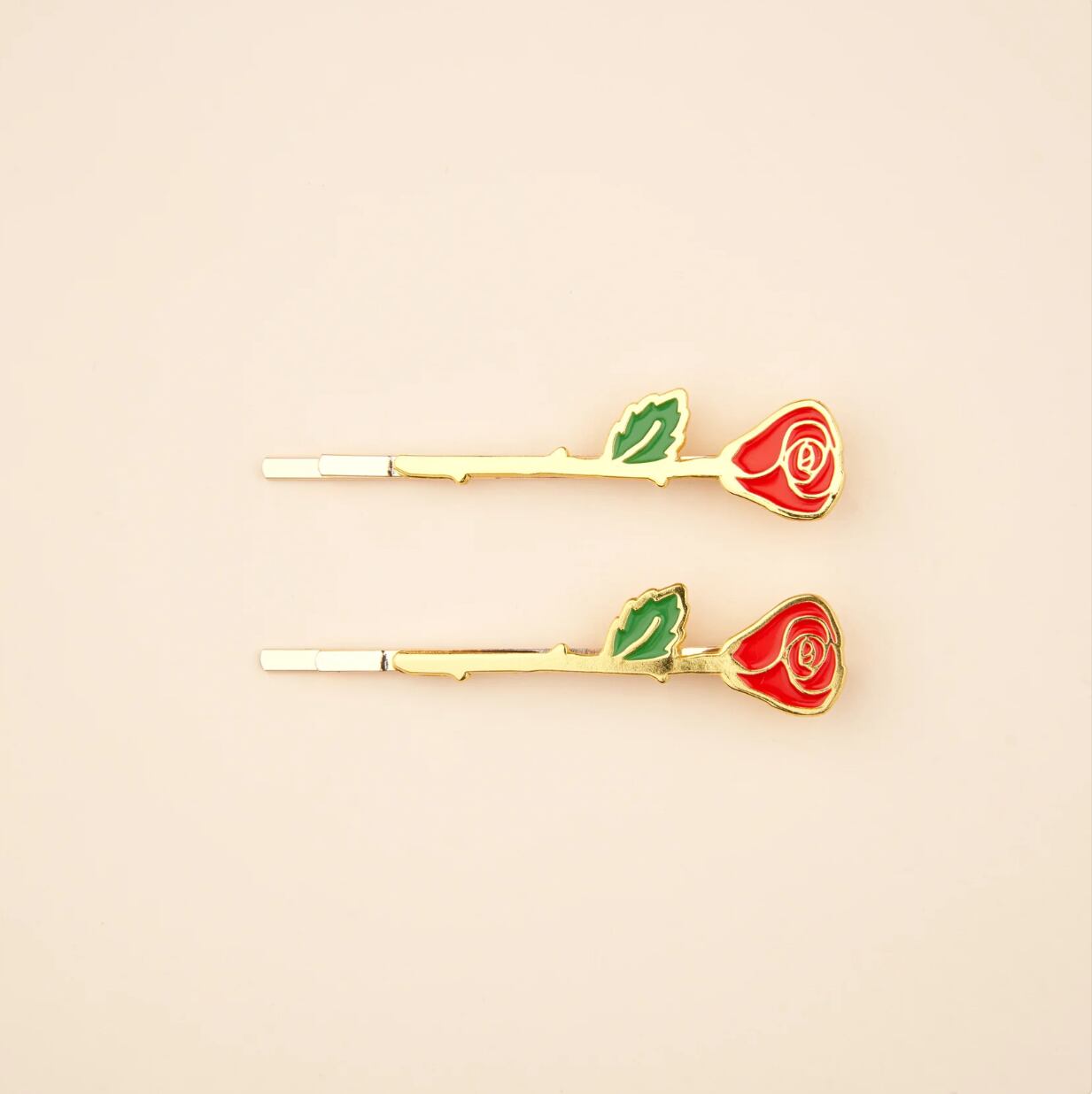 【Coucou Suzette Valentine collection -Roses Bobby pins-】