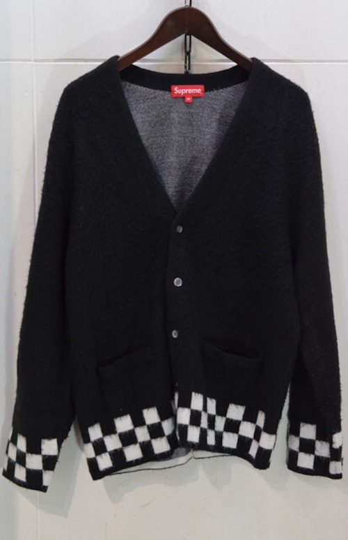 SUPREME Brushed Checkerboard Cardigan
