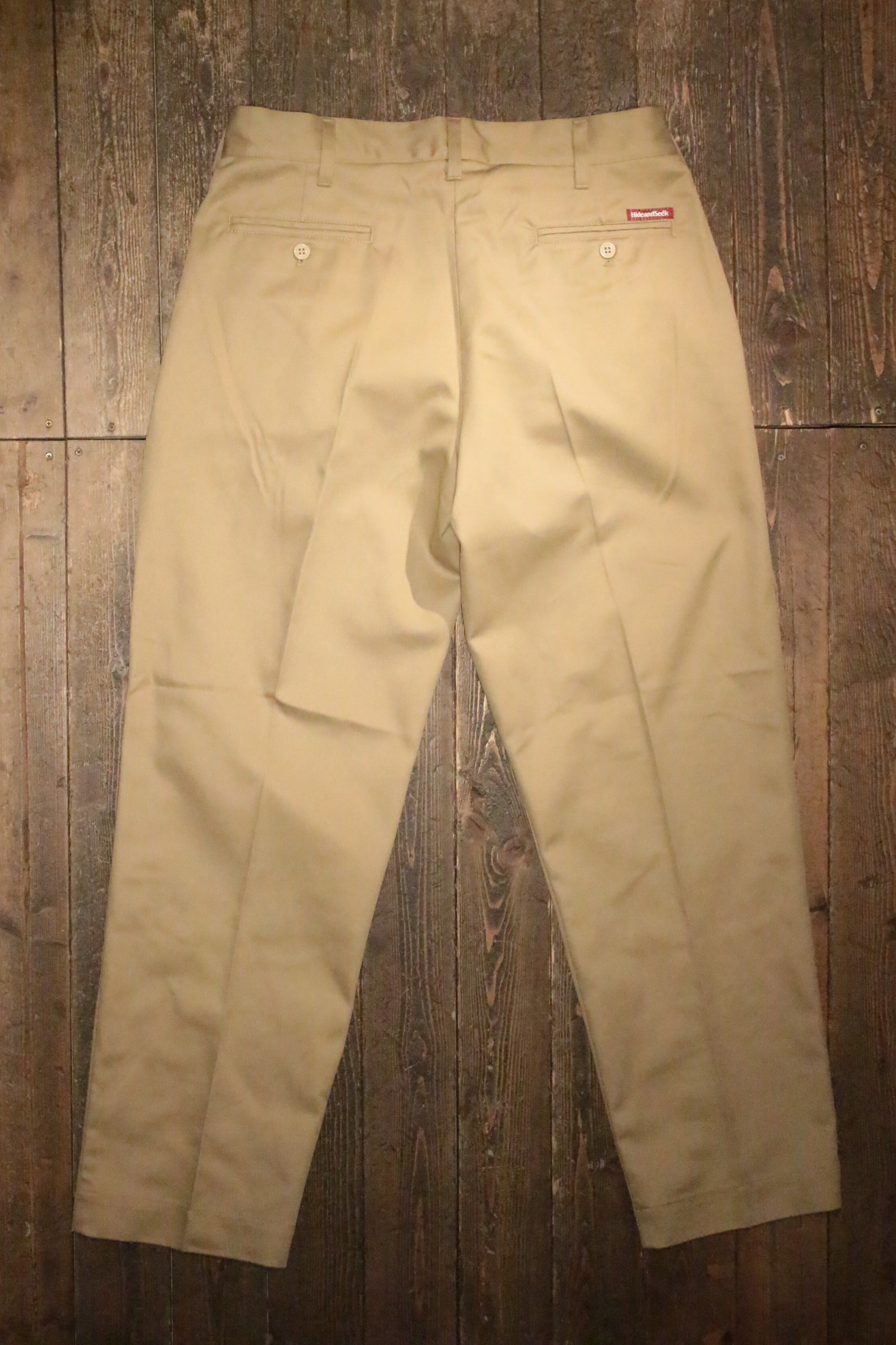 HIDE AND SEEK】Work Slacks(26ss) -KHAKI (ハイドアンドシーク