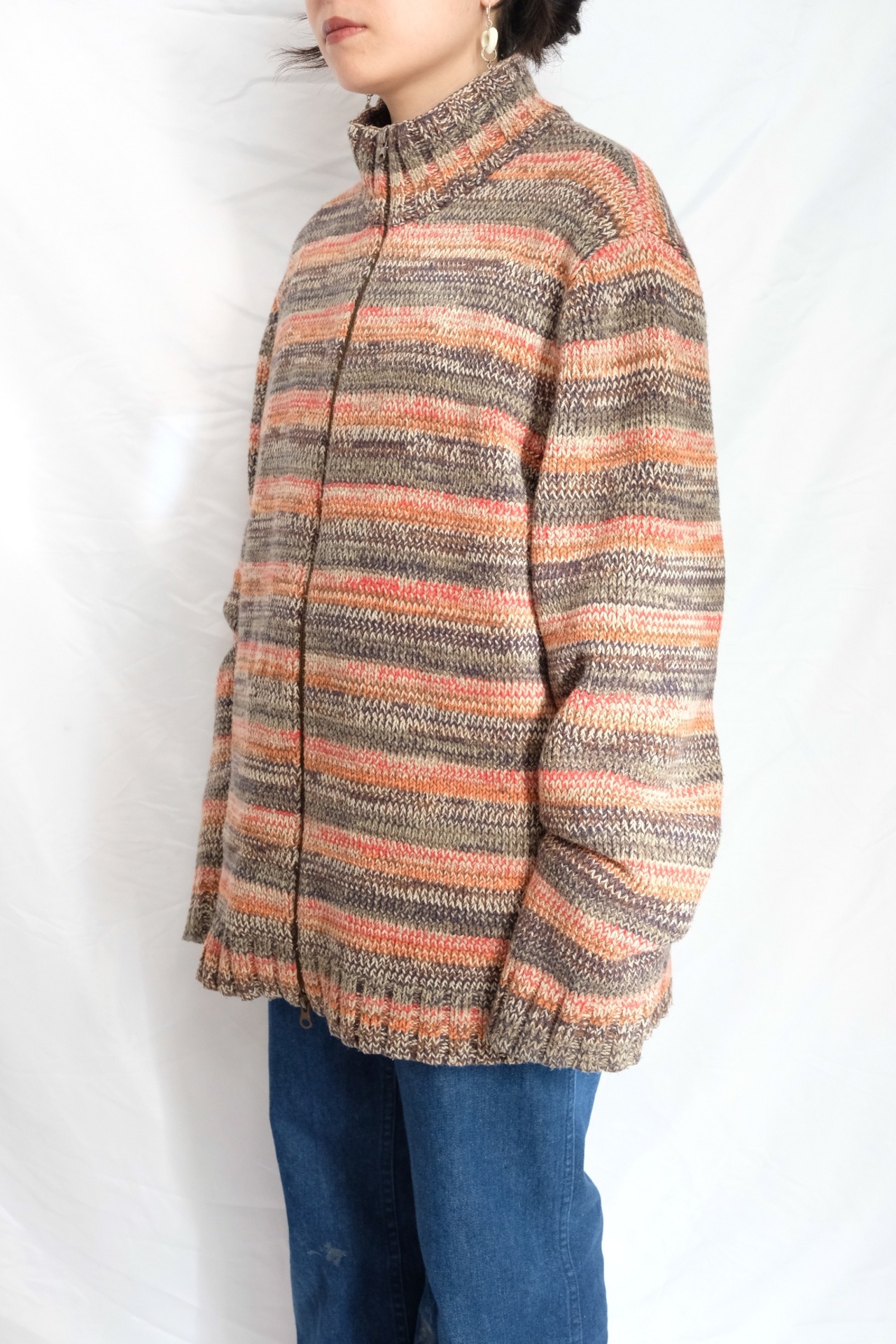 【Unisex】Mix wool drivers knit