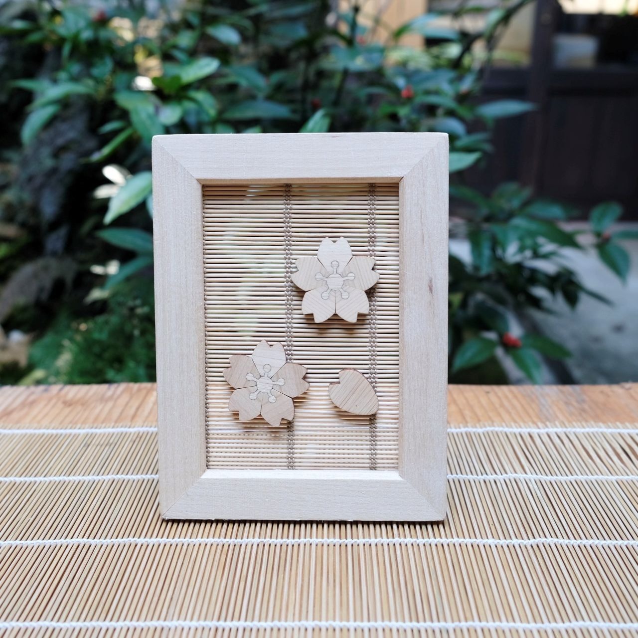 【インテリアART】すだれアートパネル 桜 ナチュラル マグネット