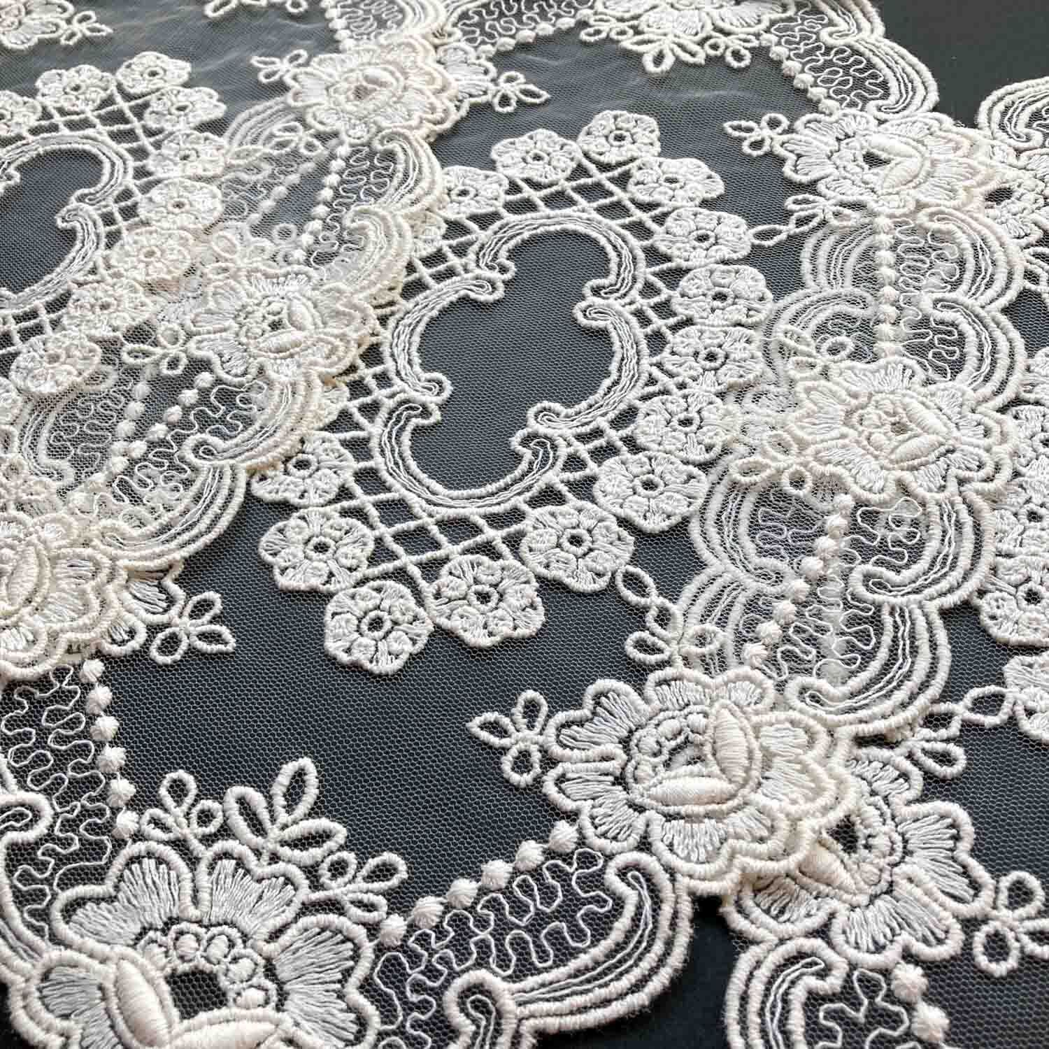 大きな雲型オーバルチュールレース | Dua-アクセサリーパーツショップ