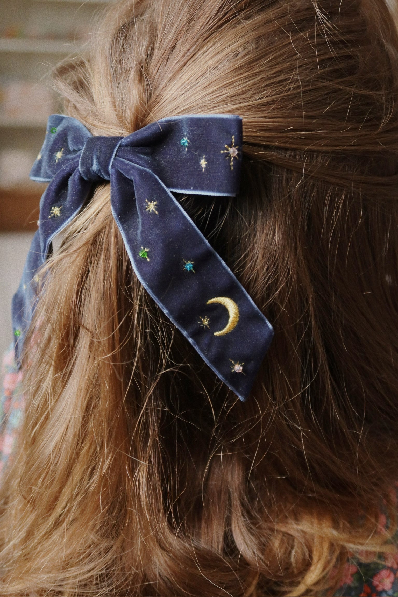 VELVET BOW PEARLY HAIR CLIP【Konges Sloejd コンゲススロイド